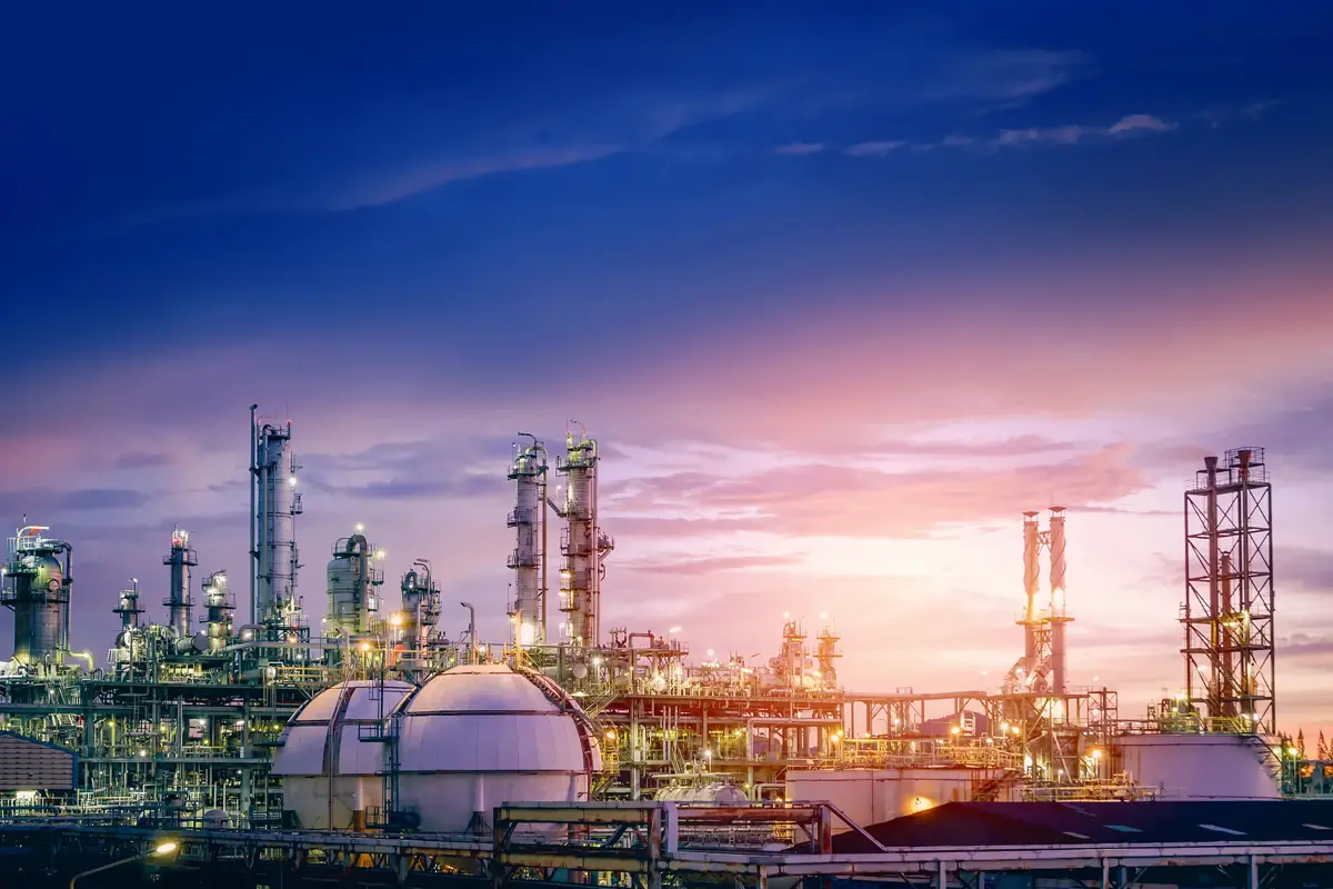 Storage tanks for raw materials in the chemical industry